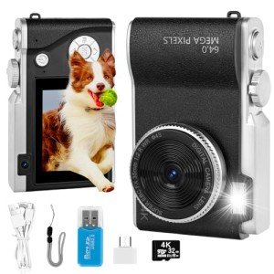 Niaazi 4K Dual Camera with LCD Display