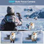 4K 56MP Vlogging Camera with Flip Screen & Zoom