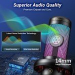 TONOR RGB USB Gaming Microphone with Boom Stand