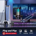 TONOR RGB USB Gaming Microphone with Boom Stand