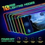 RGB Wireless Charging Gaming Mouse Pad 15W
