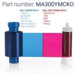 MAGICARD MA300YMCKO Color Ribbon for 300 Cards
