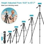 Victiv 67.7" Portable Aluminum Camera Tripod Stand