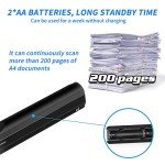 Houkiper Handheld Portable A4 Document Scanner 900DPI