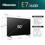 Hisense 50 Inch 4K QLED Smart TV - 2024