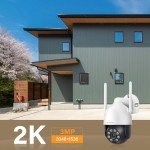 Jennov 2K Outdoor PTZ Security Camera with Night Vision