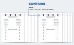 Reusable A4 Printer Cleaning Sheets - 10 Pack