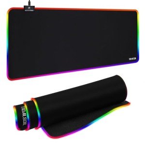 Oversized RGB Gaming Mouse Pad with 12 Light Modes