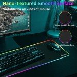 Oversized RGB Gaming Mouse Pad with 12 Light Modes