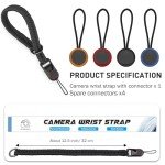 SUNYA Quick Release Camera Wrist Strap - Black
