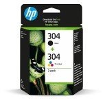 HP 304 Original Ink Cartridges - Black & Color Pack