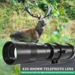 Lightdow 420-800mm F8.3 Telephoto Lens for Canon