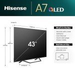 Hisense 43" 4K QLED Smart TV - 2024 Model
