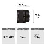 Sony E Mount 50mm F1.8 Prime Lens