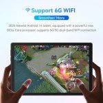 10-Inch Android 14 Tablet with Octa-Core Processor