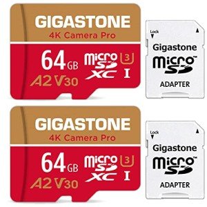Gigastone 64GB Micro SD Card 2-Pack