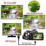 Sixtary 4K WiFi Camcorder for Vlogging