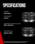 Canon RF 50mm F1.8 STM Lens for EOS R