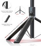 Selfie Stick Tripod with Remote & LED Lights