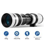 JINTU 420-800mm f/8.3 Telephoto Lens for DSLR