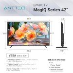 Antteq 42" Smart TV with Voice Remote