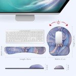 Memory Foam Keyboard & Mouse Wrist Support Set