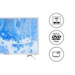 EMtronics 32" HD LED TV with Built-In DVD