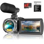 Windancy Ultra HD 1080P Vlogging Camera with Microphone