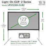 Elite Screens 123" Portable ALR Projector Screen