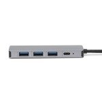 Amazon Basics USB Hub Dock, 10 Gbps, Silver/Black
