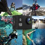 1080P Waterproof Action Camera with WiFi & Accessories