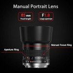 BENOISON 85mm f1.8 Manual Portrait Lens for Canon