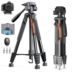 KINGJOY 75" Lightweight Tripod with Wireless Remote
