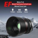 BENOISON 85mm f1.8 Manual Portrait Lens for Canon