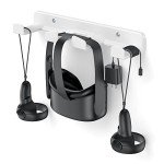 Space-Saving VR Wall Mount for Headsets & Controllers