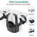 Space-Saving VR Wall Mount for Headsets & Controllers