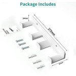 Space-Saving VR Wall Mount for Headsets & Controllers