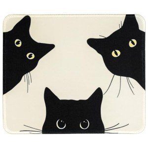 Cute Cat Mouse Pad with Non-Slip Base