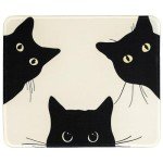Cute Cat Mouse Pad with Non-Slip Base