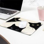 Cute Cat Mouse Pad with Non-Slip Base