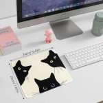 Cute Cat Mouse Pad with Non-Slip Base