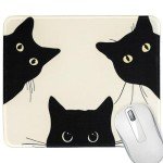 Cute Cat Mouse Pad with Non-Slip Base