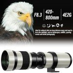 Lightdow 420-800mm f/8.3 Telephoto Lens for Canon