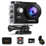 Apexcam 4K Action Camera with 64GB Memory Card