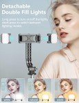 Selfie Stick Tripod with Dual Fill Lights