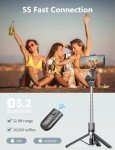 Selfie Stick Tripod with Dual Fill Lights