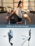 Selfie Stick Tripod with Dual Fill Lights