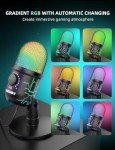 MRSDY USB Gaming Microphone with Headphone Jack