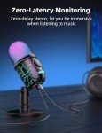 MRSDY USB Gaming Microphone with Headphone Jack