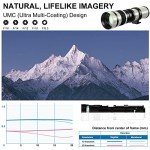 Lightdow 420-800mm f/8.3 Telephoto Lens for Canon